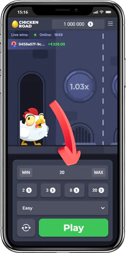 Adjust your bet amount before playing
